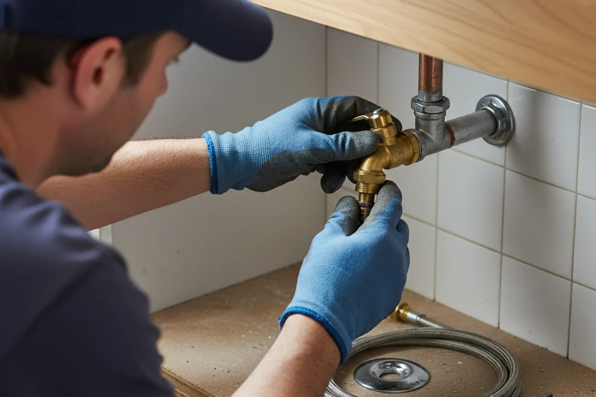 Shutoff valve and fitting work during Emergency Plumbing in Tavares